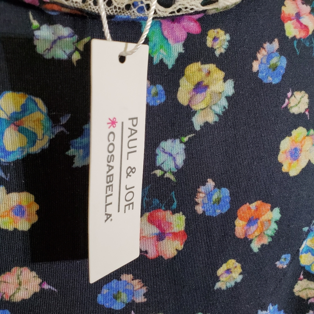 PAUL & JOE Painted Rose Denise Button Top - Picture 10 of 13